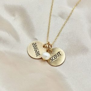 Gold Dainty Names Necklace