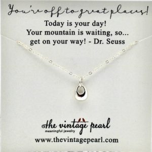 You're Off to Great Places Silver Necklace