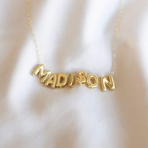 Balloon Name Necklace