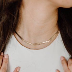 Gold-Filled Herringbone Necklace