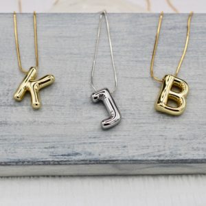 Balloon Initial Necklace