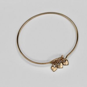 Golden Little Bits Of My Heart Bangle