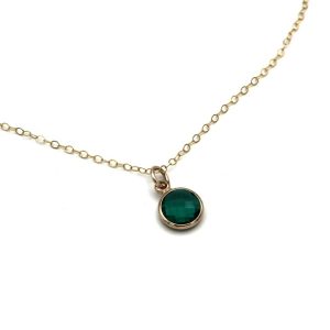 Golden Gemstone Necklace