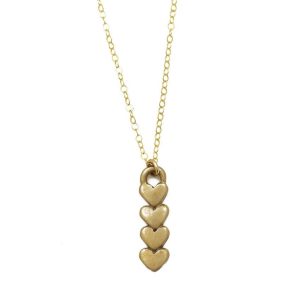 Golden Little Bits Of My Heart Necklace
