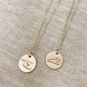 Mini State Charm Necklace