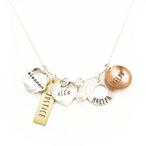 Mixed Metal Eclectic Charm Necklace
