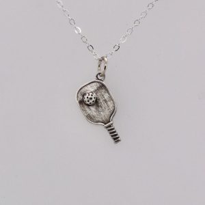 Sterling Pickleball Necklace