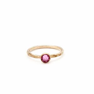 Gold Stacking Birthstone Rings