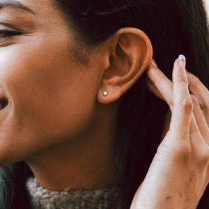 Sterling Ball Stud Earrings