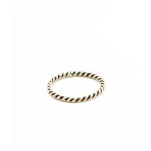 Sterling Rope Rings Set